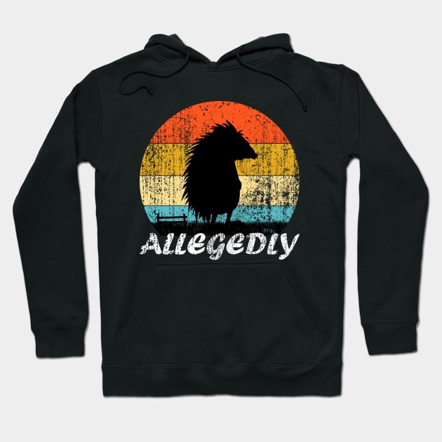 Allegedly Hedgehog Vintage Hoodie by UranusArts